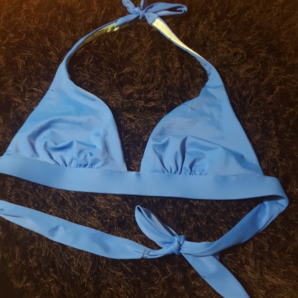 Victoria's secret Blue Bikini Top size Medium
